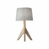 Homeroots Natural Wood Table Lamp12.5 x 12.5 x 24.5 in. 372538